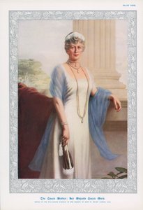 Koningin Mary, gemalin van Koning George V en moeder van Edward VIII en George VI