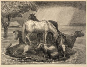 Heiligdom door John Steuart Curry
