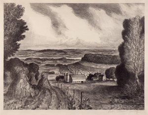 Vallei van de Wisconsin door John Steuart Curry