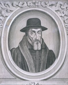 Ovaal portret van John Foxe, ca. 1570, ca. 1700