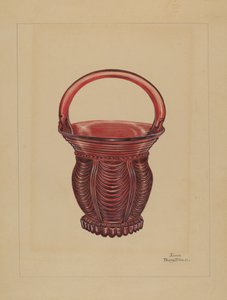 Ornamenteel klein mandje, ca. 1936 door John Tarantino
