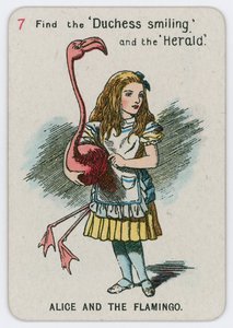 Alice en de Flamingo door John Tenniel