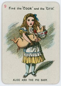 Alice en de varkensbaby door John Tenniel