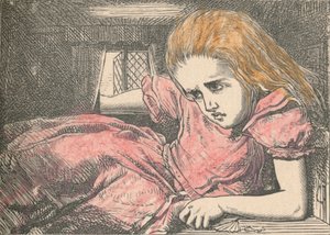Alice, terwijl ze groter wordt, 1889 door John Tenniel