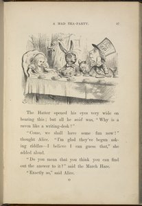 Alice op het theekransje van de Gekke Hoedenmaker door John Tenniel