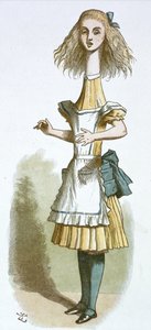 Alice met een lange nek door John Tenniel