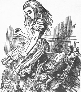 Lewis Carroll (1832-1898). Engelse schrijver, wiskundige en fotograaf. Alice