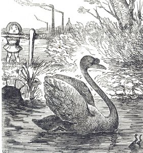 Cartoon over de vervuiling van de Theems in Londen door John Tenniel