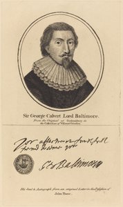 Sir George Calvert, Lord Baltimore door John Thane