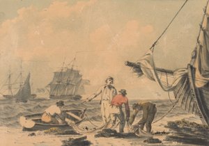 Kustscène met Figuren