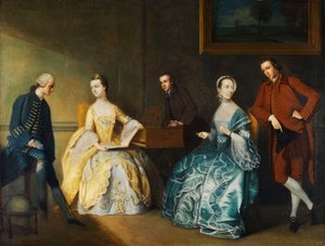 Een Groepsportret van de Familie Chambers door John Thomas Seton