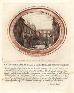 Bibliotheek opgericht in 1429 door Richard Whittington, bij Christs Hospital, Londen