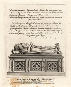 Monument van Sir John Crosby in de kerk van St Helen, Bishopsgate Street