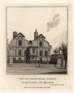 Het Oude Landhuis, Hackney, voorheen de residentie van de familie Tyssen door John Thomas Smith