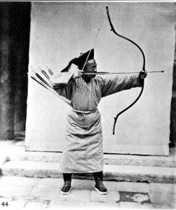 China, boogschutter, ca. 1870 (foto)