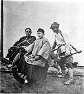 China, de riksja ca. 1870 (foto)