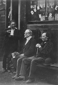 Muurwerkers, ca. 1877 (zwart-wit foto)