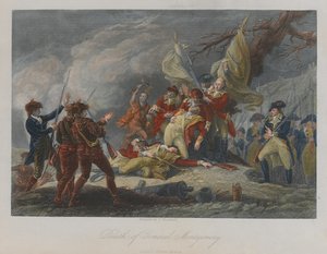 Dood van Generaal Montgomery, 1775 door John Trumbull