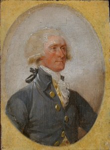 Miniatuurportret van Thomas Jefferson op 33-jarige leeftijd door John Trumbull