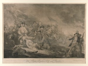 De slag bij Bunker door John Trumbull