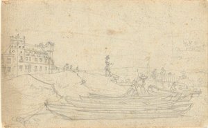 Zonder Titel, uit folio: Schetsen in Frankrijk & Duitsland, een van de 22 bladen in Folio B door John Trumbull