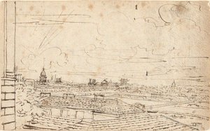 Uitzicht op Parijs door John Trumbull