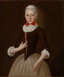 Jonge Moravische Meisje, ca. 1755-1760 door John Valentine Haidt