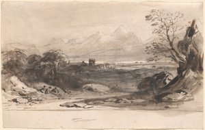 Landschap met Ruïnes door John Varley