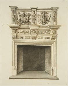 Schouw in het voormalige huis van Sir John Knight, Temple Street door John W. Brett