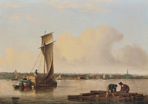 Een Keel op de Humber, late jaren 1820 door John Ward