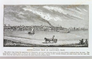 Zuidoostelijk uitzicht op Nantucket, uit 