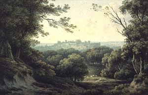 Een verre blik op Windsor Castle door John Warwick Smith