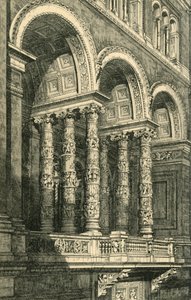 Centraal recess in de hoofdquadrangle, ca. 1860s, 1881