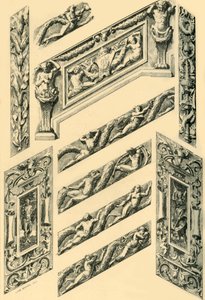 Details van trapdecoratie, ca. 1870s, 1881 door John Watkins