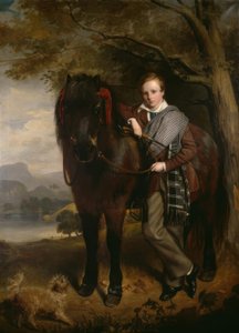 Portret van een Jongen met Pony