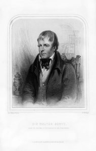 Sir Walter Scott, 1e baronet, Schotse historische romanschrijver en dichter, 1870 door John Watson Gordon