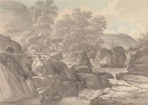 Pont-y-Pair aan de Rivier Llugwy nabij Betws-y-Coed, Denbigh