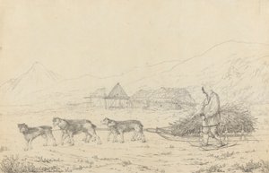 De Narta of Slee voor Lasten in Kamtsjatka door John Webber