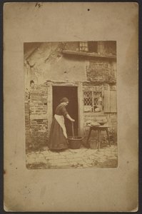[Woman in doorway] door John Whistler