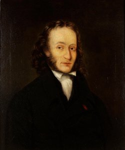 Portret van Niccolò Paganini 1782-1840 door John Whittle