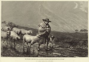 Hij zal de lammeren met zijn arm verzamelen door John William Bottomley