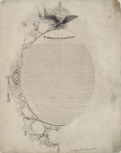 Tekening bij de Grondwet van de Verenigde Staten door John William Casilear