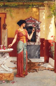 Het Boeket door John William Godward
