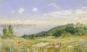 De Palisades door John William Hill