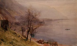 Boven Montreux door John William Inchbold