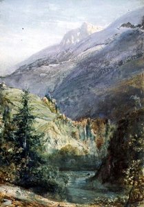 Op de Weg van Sepey, Zwitserland door John William Inchbold