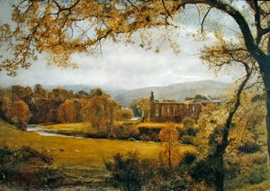 Bolton Abbey, Wharfedale door John William North