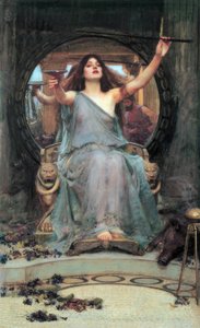 Circe biedt de beker aan Odysseus door John William Waterhouse