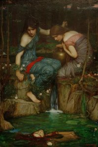 Nimfen vinden het hoofd van Orpheus