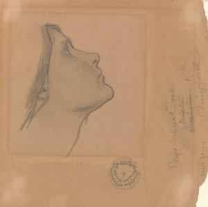 Studie voor "Lamia" door John William Waterhouse
